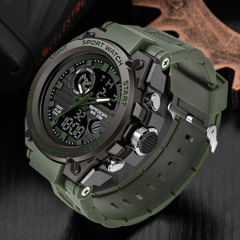 Relógio Militar Masculino SandaWatch™️ - A Prova D'água + Display LED